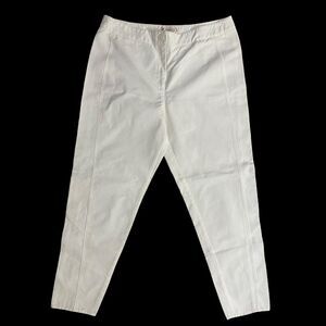 Nanette Lepore White Ankle Crop Pants sz 10